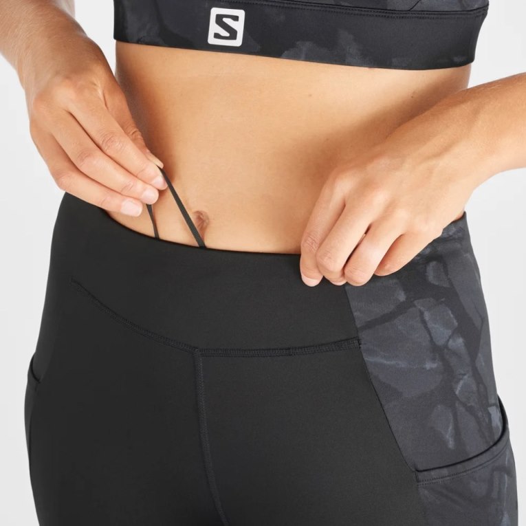 Salomon Cross Run 28'' Women's Running Tights Black | CA 28Y37